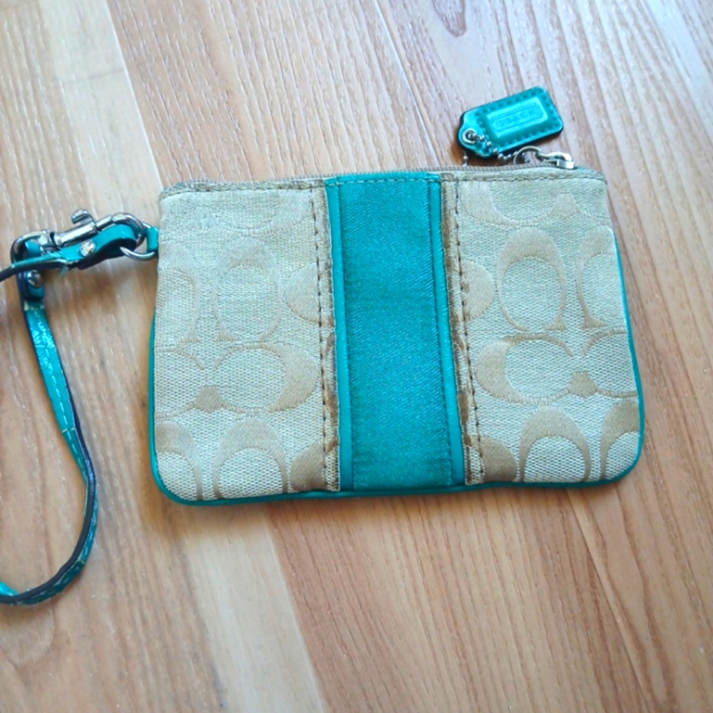 Green Coach Mini Wallet